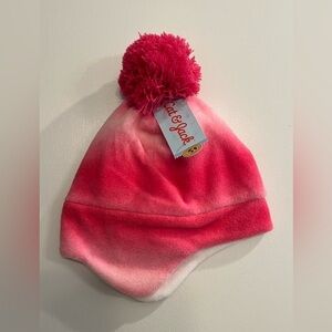 Cat & Jack Pink Ombre Beanie with Pom Pom, new!